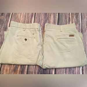 Mens Bundle of 2 Dress Pant Khaki Slacks Good condition size 38 x 34 Big & Tall